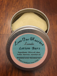 Travel Size Solid Lavender Lotion Bar