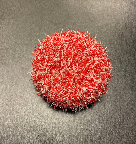 Red and White Hand-Crocheted Dish Scrubbies